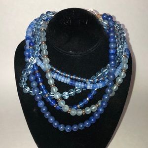 Loft dazzling blue layered necklace